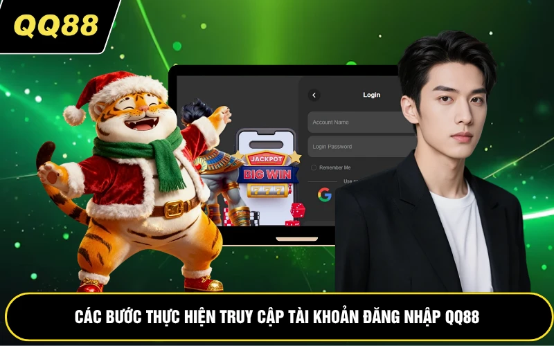 Các bước thực hiện truy cập tài khoản đăng nhập QQ88